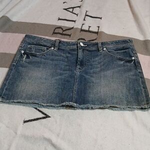 LONDONJEAN Blue Denim Mini Skirt